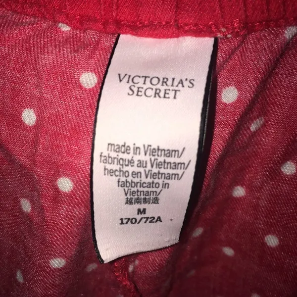 Victoria’s Secret polka dot flannel joggers - Image 2