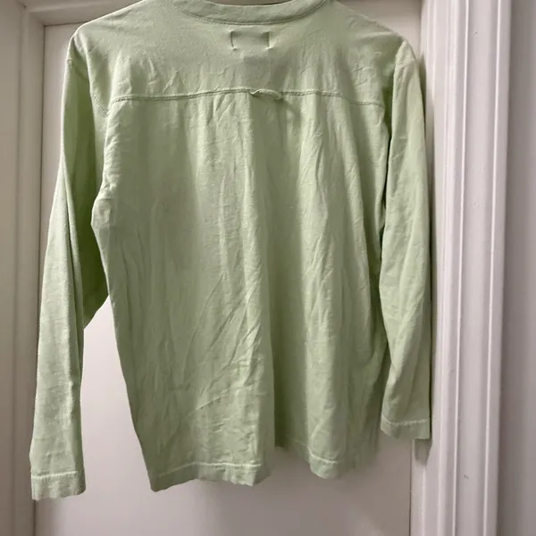 Vintage Esprit Light Green Long Sleeve Shirt. Size Small - Image 6
