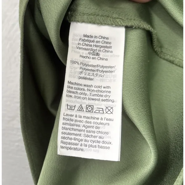 J Crew Ruffled Sleeveless Top Size 6 Green Office Siren Romantic Career Blouse - Image 5