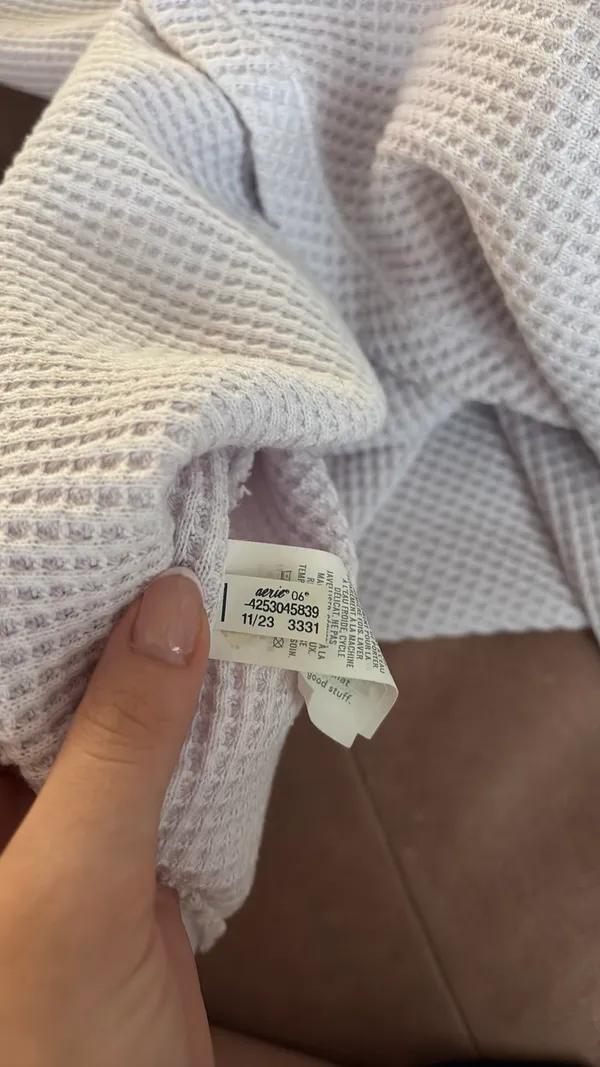 Aerie Oversized Waffle Knit Pullover - Image 6