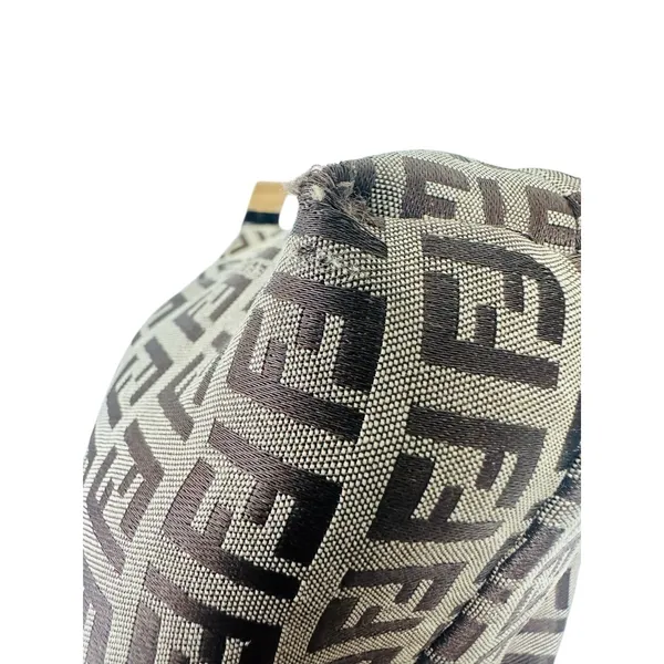 FENDI Zucca Tote‎ Bag Brown Beige Canvas Leather Read Pre-owned - Image 13