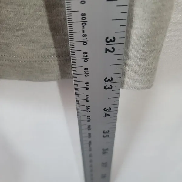 Bobi Athletic Scuba Scoop Back Long Sleeve Mini Bodycon Dress Size S Light Grey - Image 8