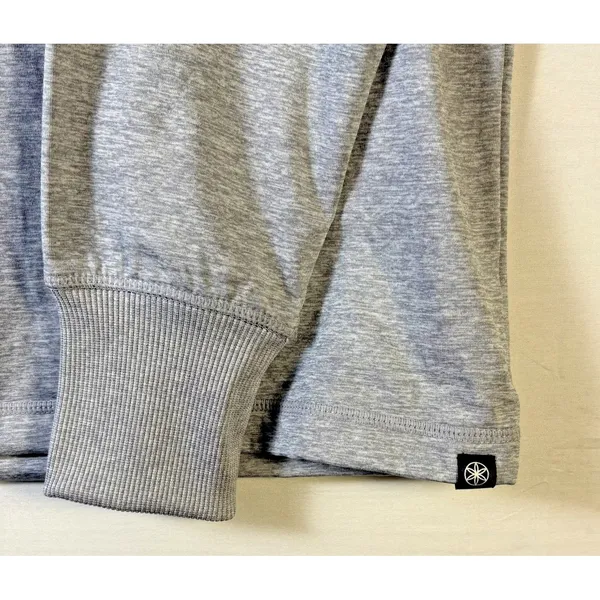 Gaiam Serenity Flow Hoodie‎ Womens Small Sleet Heather Grey Quarter Zip Pullover - Image 4