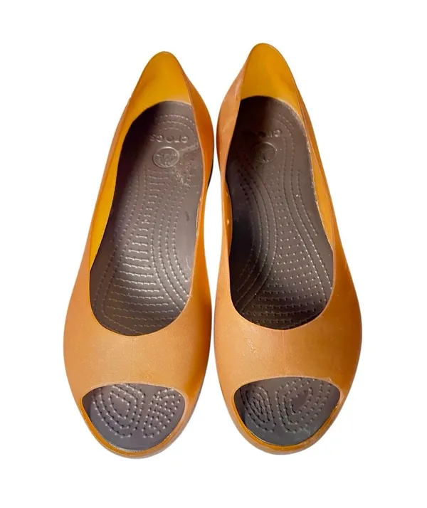 CROCS Women's Carlie Flat Size 8  Rubber Jelly Open Toe Slip On Shoe - Image 5