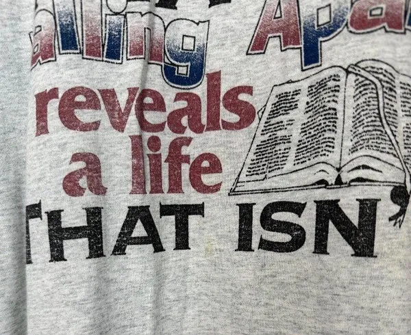90s Vintage Jesus/Church Oversize T-Shirt - Image 4