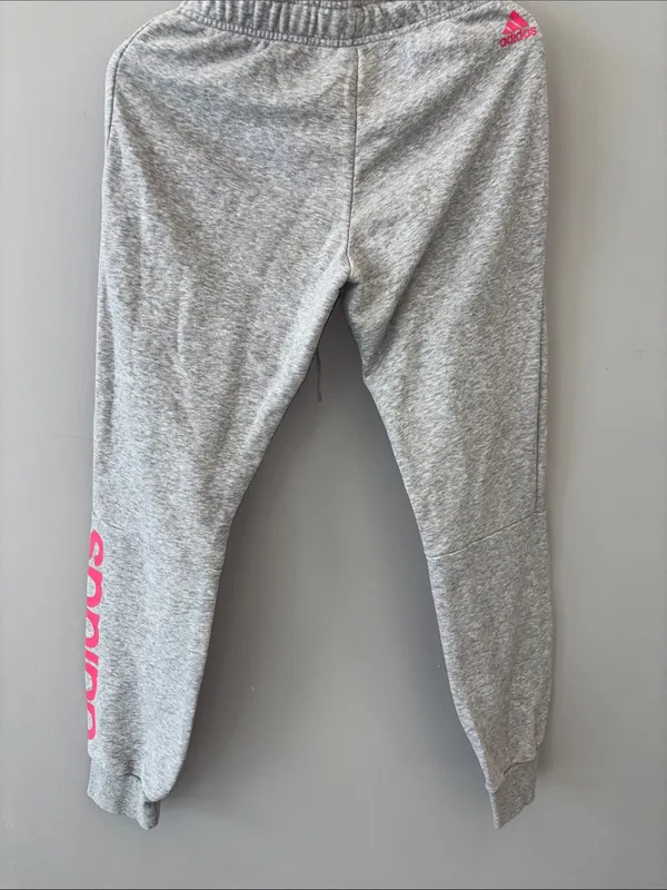 Adidas Grey and Pink Women’s Sweats pants - Image 2