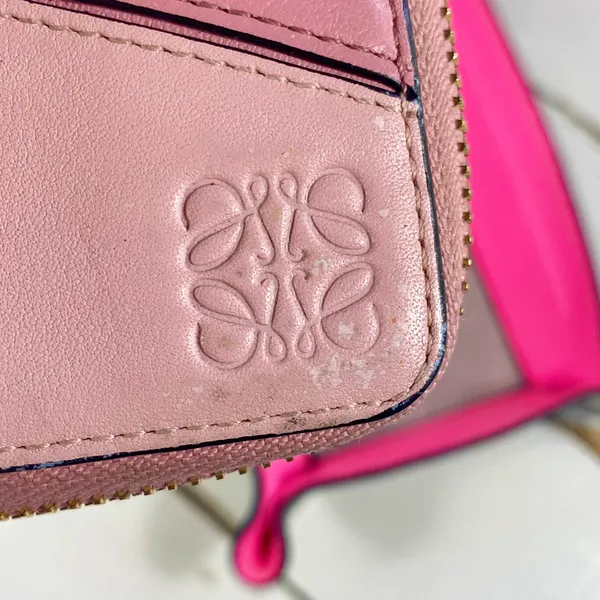 Pink Leather Puzzle Wallet - Image 5