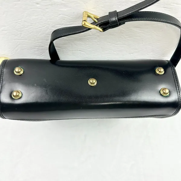 Dooney & Bourke Vintage Pebbled Leather Crossbody Bag Black P19 - Image 5