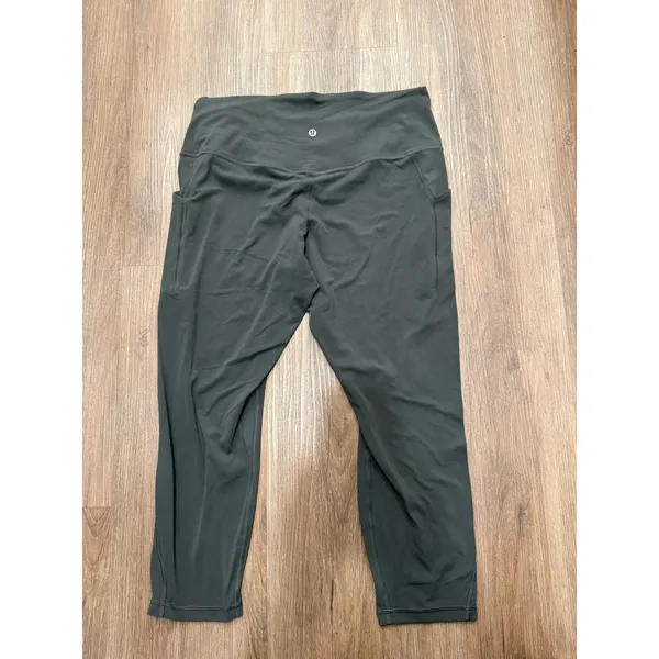 Lululemon align High-Rise Crop 23" Leggings Dark Forest Green 14‎ - Image 2