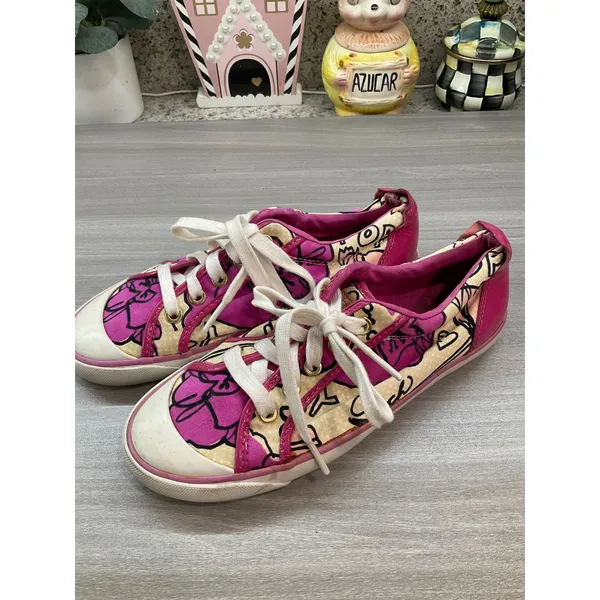 Coach Barrett Poppy Love Designer Fuchsia Pink Patent Leather Trim - Image 12