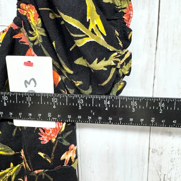 Urban Outfitters Dress Women Size Medium Black‎ Ella Floral Print Bodycon Mini - Image 4
