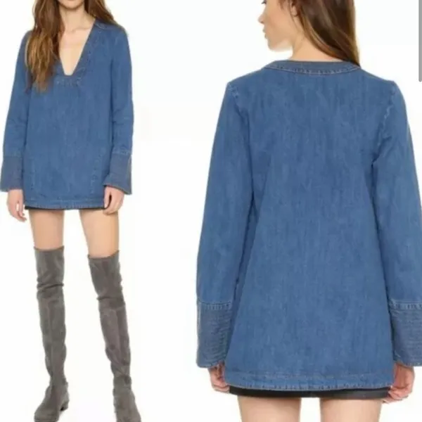 Free People denim tunic - Image 2