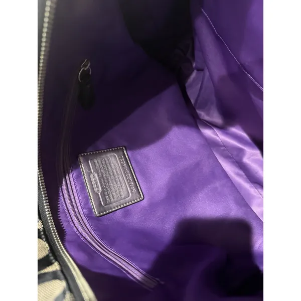 Coach Poppy Signature Black Canvas Double Handle Tote Bag, No. C1020-14530 T - Image 9
