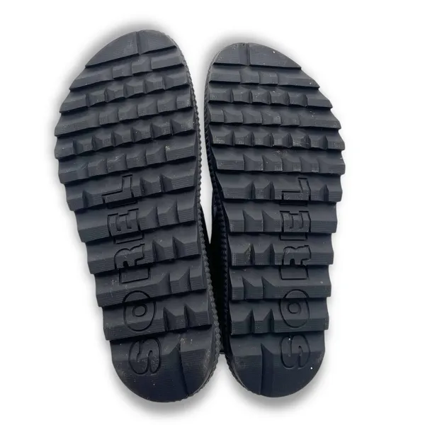 Sorel Roaming T-Strap Buckle Sandals Size 5.5 Black Leather Strappy Rugged Sole - Image 15