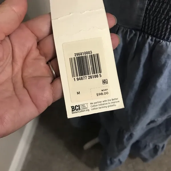 NWT Levi’s Sabine denim tiered Prairie dress - Image 9