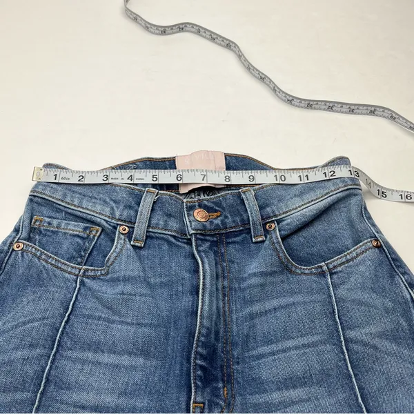 Revice Star Butt‎ Two Toned Blue Denim Skinny Seamed Jean Womens Size 28 - Image 7