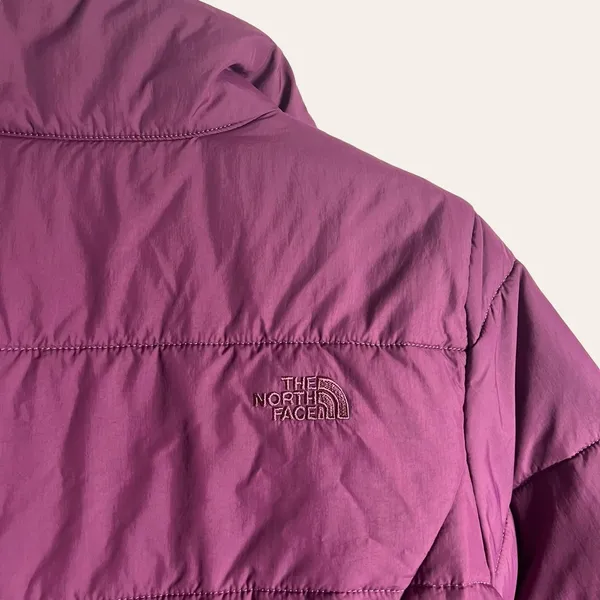 The North Face Women’s Harway Nylon Stand Collar Purple Puffer Jacket S - Image 9