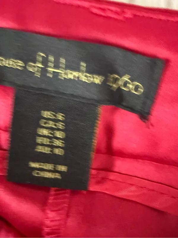 House of Harlow Satin Wide Leg Pants Raspberry Pink Size 6 High Rise - Image 5