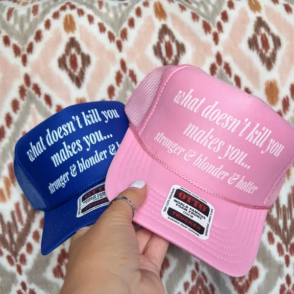 Megan Mooney trucker hat Pink - Image 3