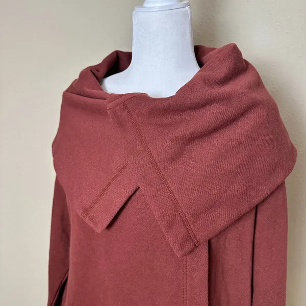 Nordstrom ZELLA New NWT Drape Neck Sweatshirt Topper Jacket Size Large - Image 3