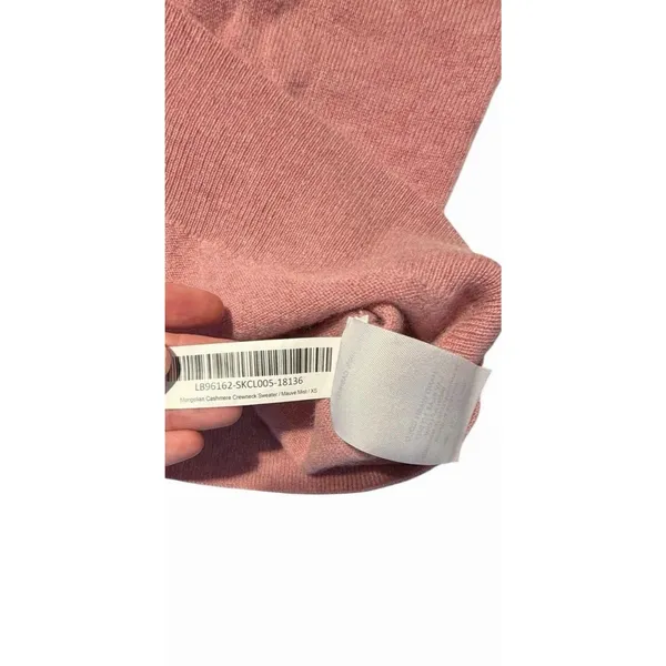 Quince Women’s Mongolian Cashmere Crew Neck Sweater XS Mauve Mist Soft Pink - Image 8