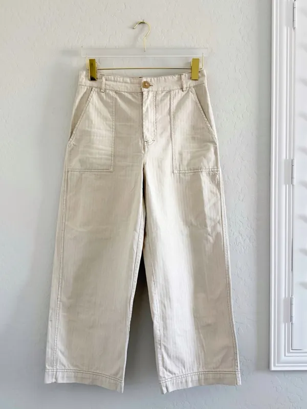 Free People Sunday Skies Wide Leg Pants in Cream Size 4 - Image 3
