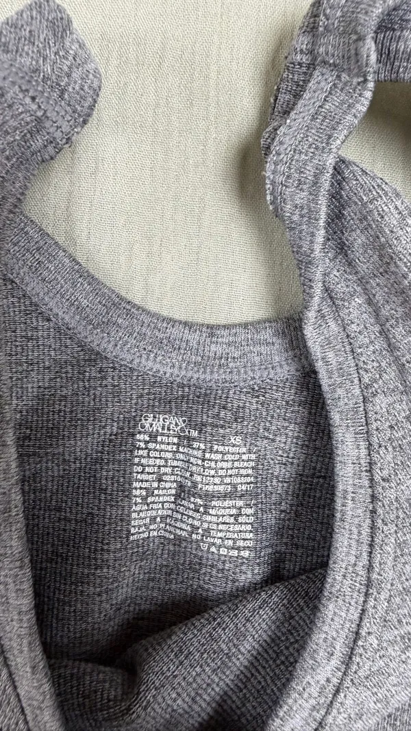Sports Bra Gray Size XS - Image 2