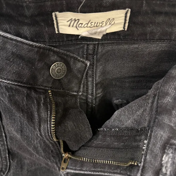 Madewell Curvy High Rise Black Sailor Shorts (Size 29) - Image 5