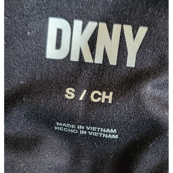 DKNY Bike Shorts High Waist Activewear‎ Athletic Black Shorts Pockets - Image 7