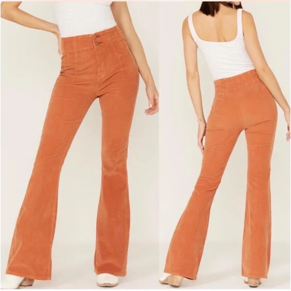 Free People Jayde Corduroy Flare Pants - Image 2