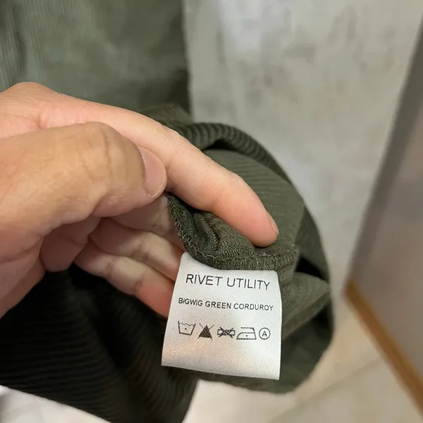 Rivet Utility‎ Bigwig Stretch Organic Cotton Corduroy Jumpsuit XL Workwear New - Image 5