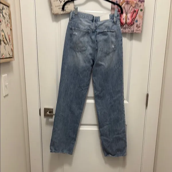 Pistola charlie high rise distressed straight leg Jeans - Image 7