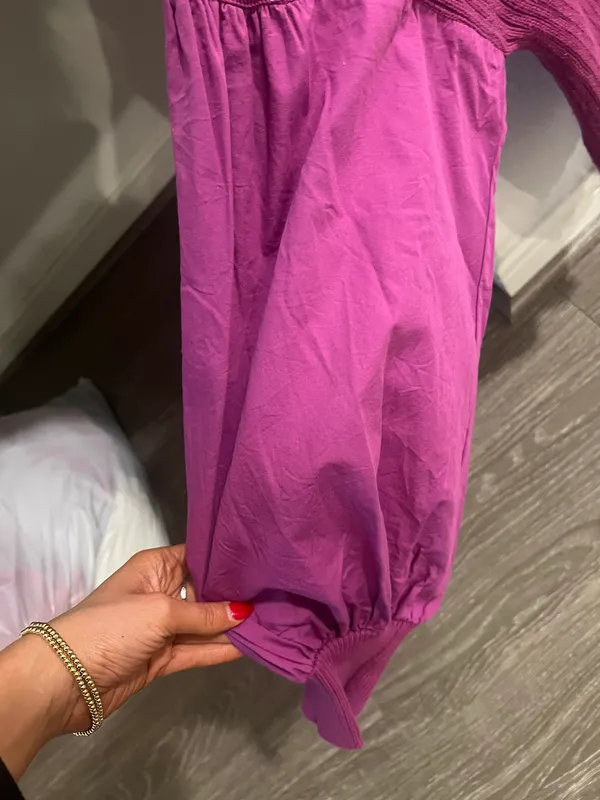 TCEC Purple Puffy Sleeve Sweater - Image 3