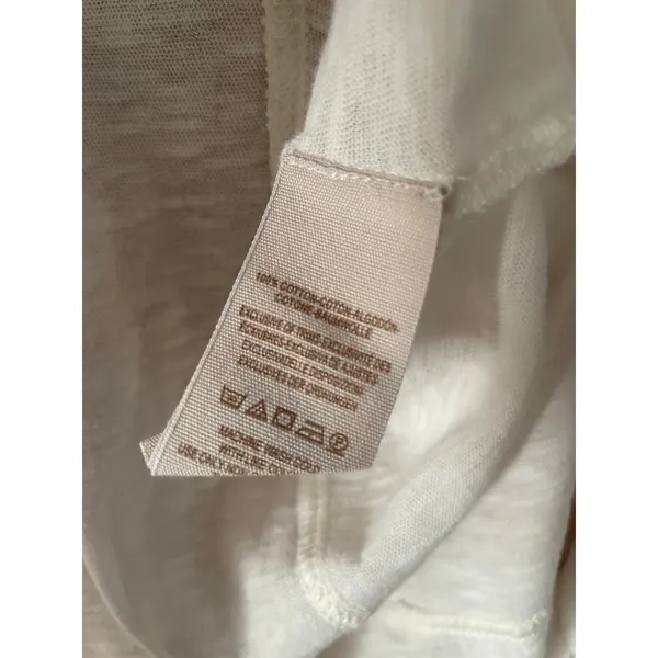 We the Free White 100% Cotton 3/4 Sleeve Top Size XS - Image 4
