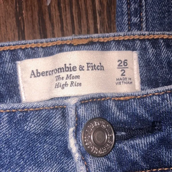 Abercrombie and Fitch jeans the MOM high rise distressed size 2/26 - Image 2