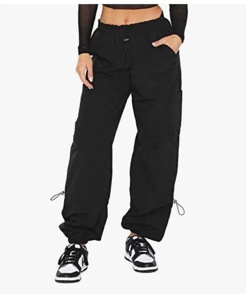 NEW Baggy Cargo Pants y2k Parachute Pants Wide Leg 2X - Image 4