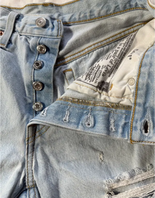 501 Levi’s Shorts High-Rise Premium Denim - Image 5