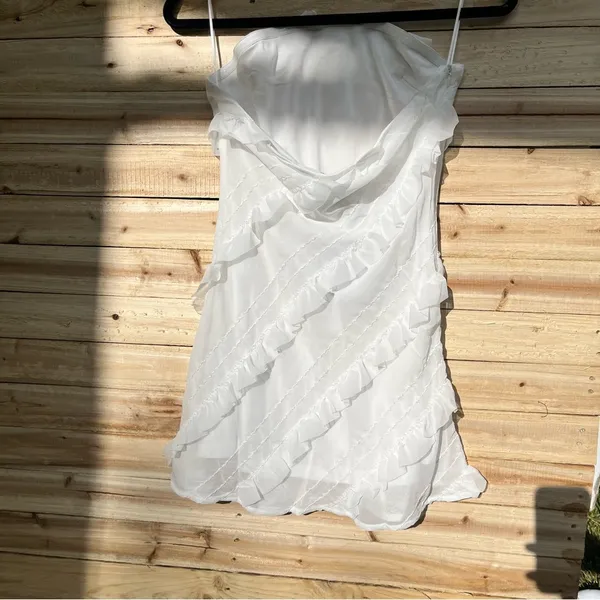 Princess Polly White Sleeveless Mini Dress - Image 3