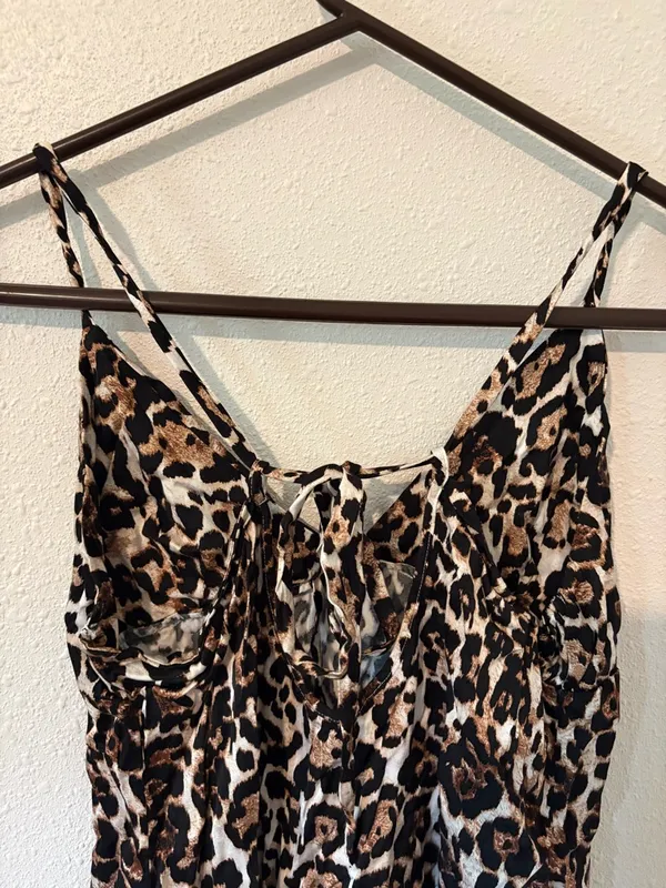Aerie Women’s Leopard Print Slip Dress - Image 3