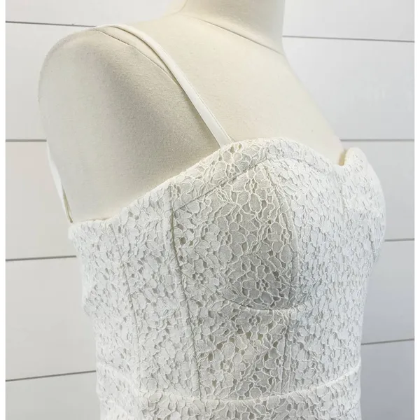 American Eagle Womens Dress Sz 12 Corset Eyelet Lace Coquette‎ Cottagecore Party - Image 4