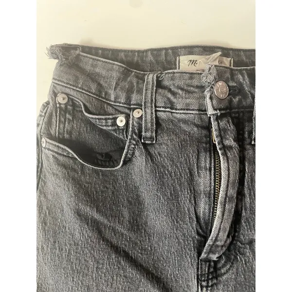 Madewell Black Wash Curvy Perfect Vintage Straight Jean Size 24 - Image 3