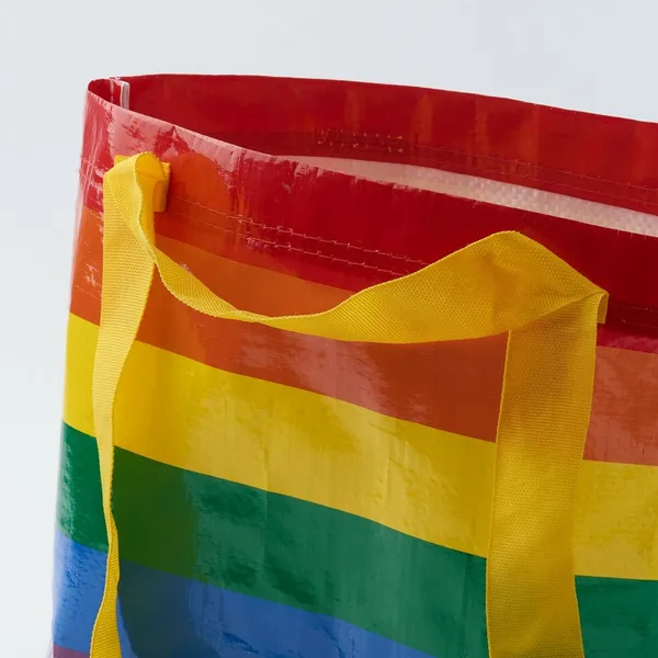 IKEA Rainbow Reusable Bag Storstomma Small Shopping Tote LGBTQIA+ Pride - Image 7