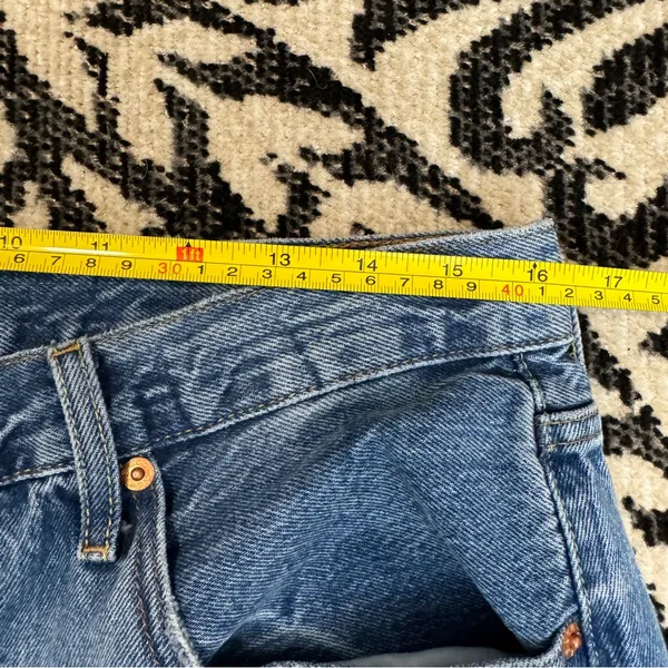 Levi’s Plus Size 501 Mid Thigh Shorts Pleased To Meet You size 32 858330056 - Image 13