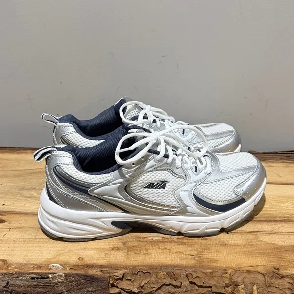 Avia 5000 Performance Sneakers‎ Women's Walking Shoes Silver Blue A51 - Image 6