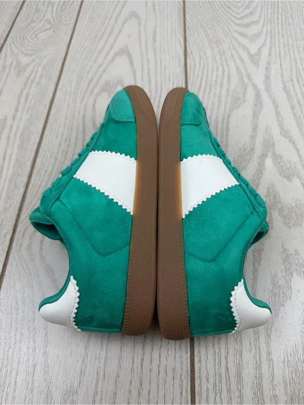On 34th Women's Marinaa Low-Top Sneakers 5M Green Micro White Smooth $80 - Image 5