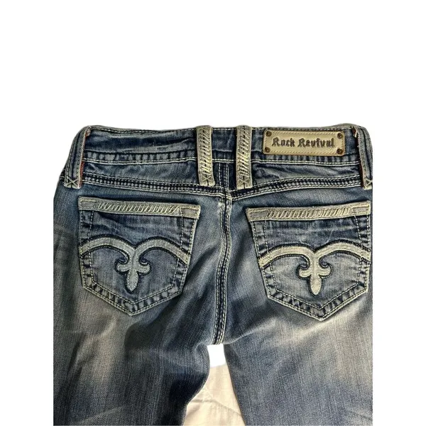 Rock Revival Jeans Size 27 Capri Alanis Inseam 23 Inches - Image 2