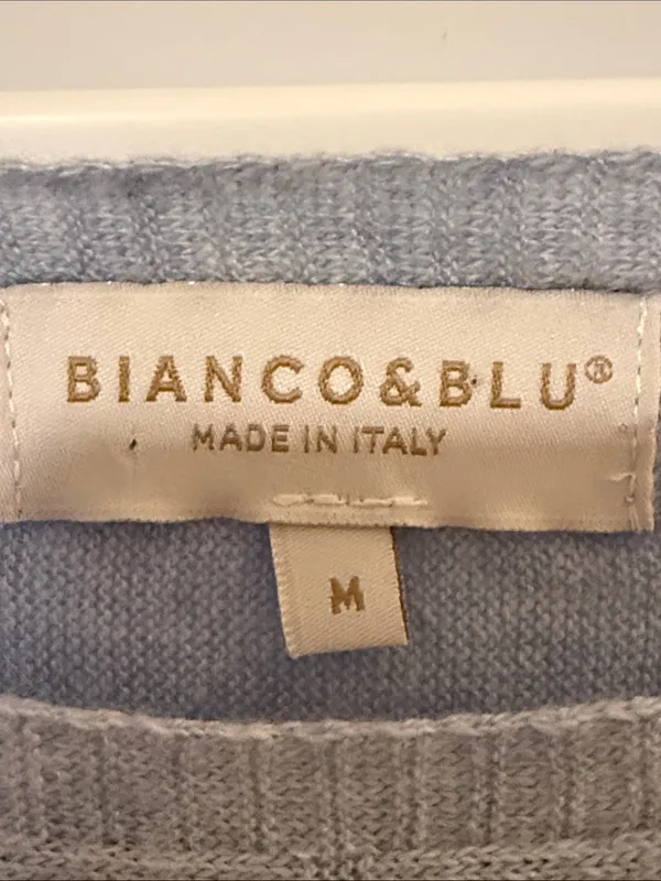 BiancoBlu Light Blue Crewneck Sweater for Women - Image 2