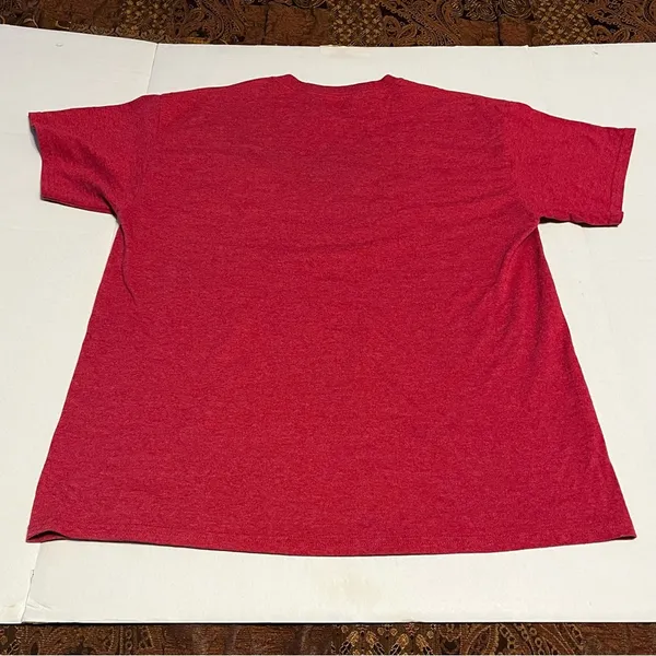Delta Delta Delta Sorority Womens Large Red Plaid Short Sleeve Shirt Greek *FLAW - Image 2