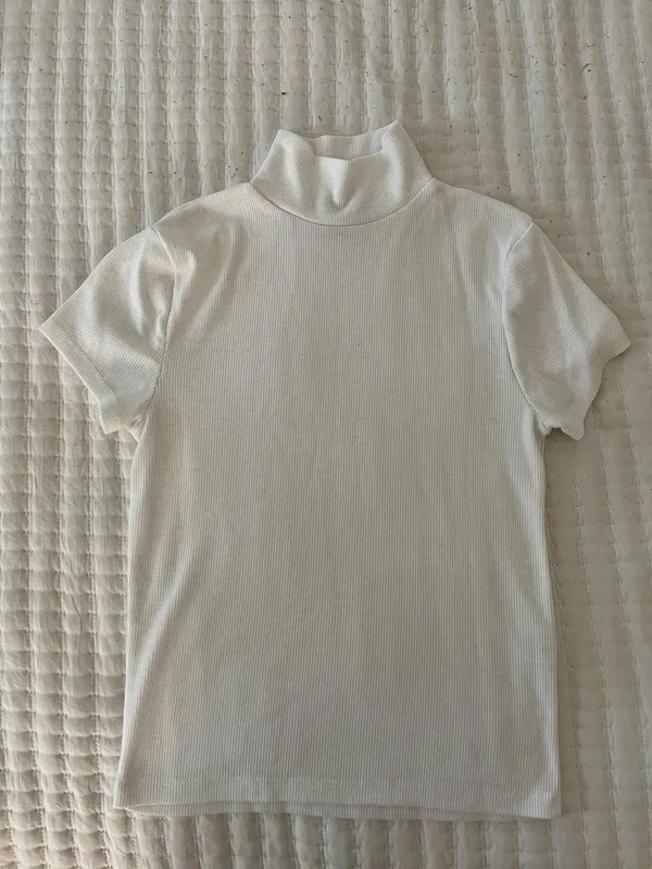 White Mock Neck - Image 2