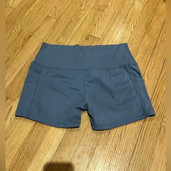 High Waisted Biker Shorts Women Yoga Workout Athletic Gym - Image 3